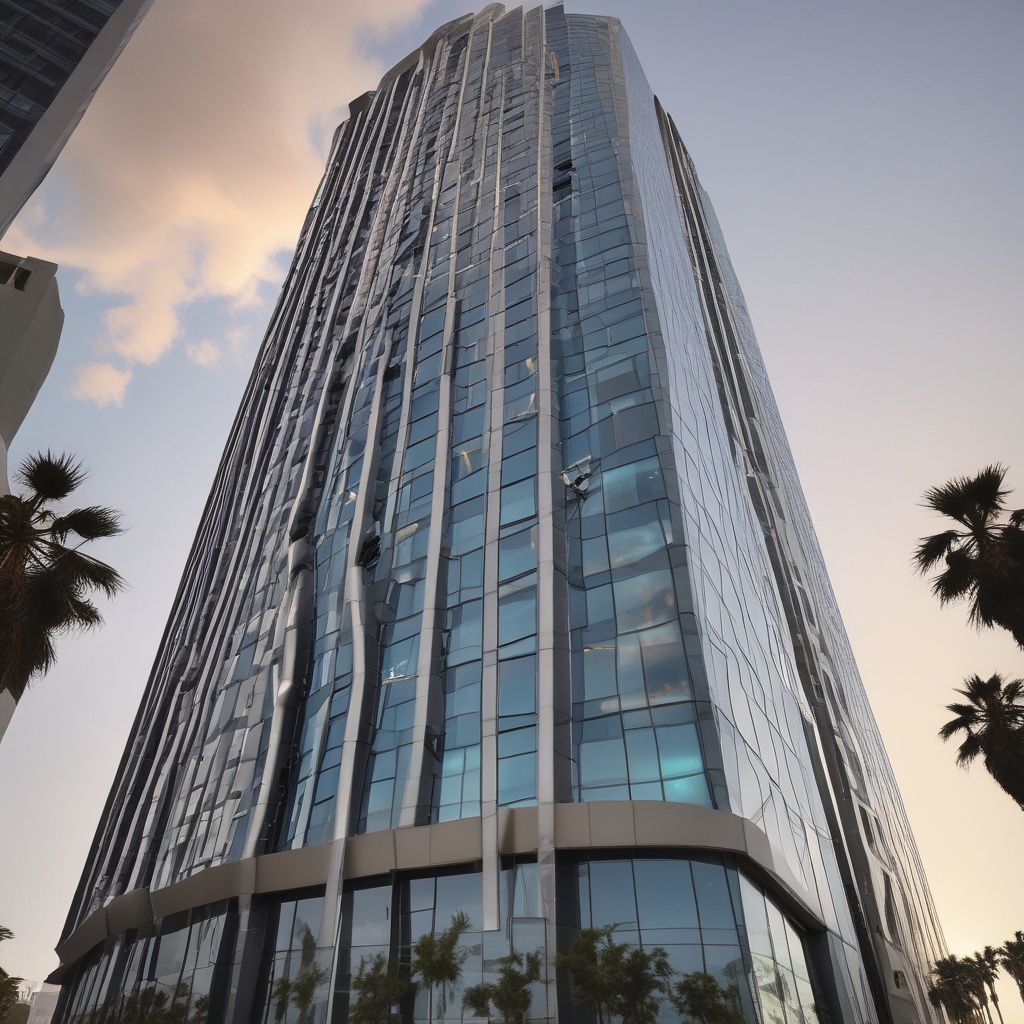 Exterior view of Sky Tower Elite in Los Angeles, California